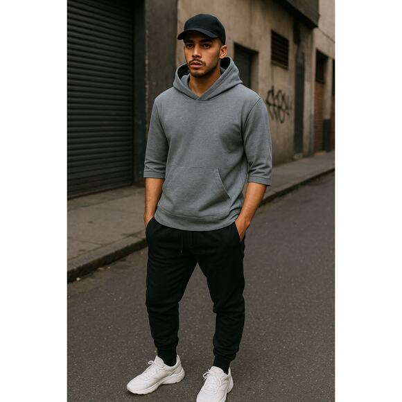 *SOLD* Standard James Perse Gray Lightweight Hoodie – Size 1 (S) - Picture 1 of 8